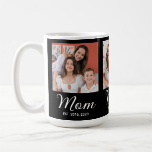Mum Established Script Black 3 Photo  Coffee Mug