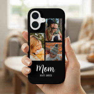 Mum Established Script Black 3 Photo  iPhone 16 Case