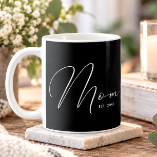 Mum Established Script Black New Mum Coffee Mug