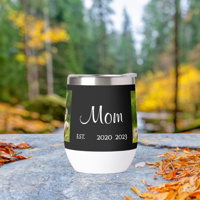 Mum Established Script Black Photo (Outdoor)