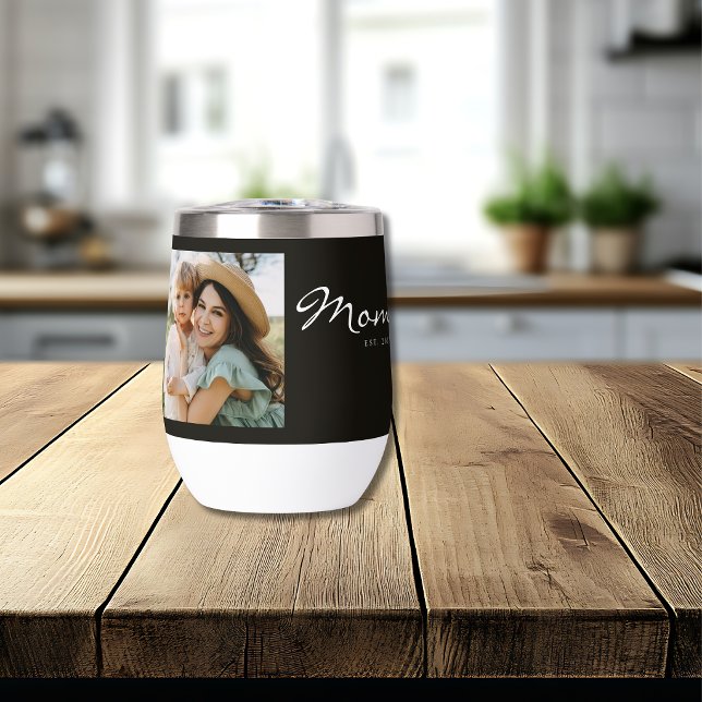 Mum Established Script Black Photo Thermal (Creator Uploaded)