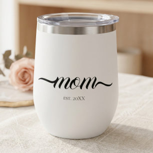 Mum Established Script Custom Year Mother