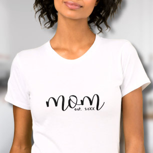 Mum Established Script New Mum T-Shirt
