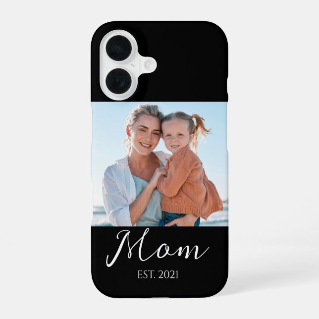 Mum Established Script Photo  Case-Mate iPhone 16 Case (Back)