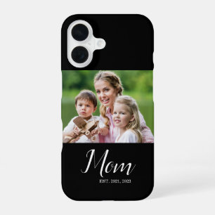 Mum Established Script Photo iPhone 16 Case