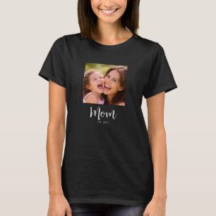 Mum Established Script Photo T-Shirt