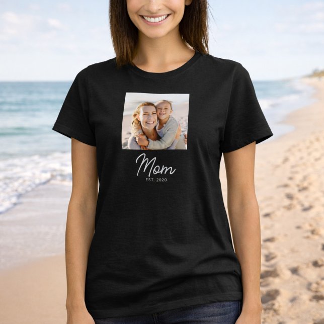 Mum Established Script Photo T-Shirt (Creator Uploaded)