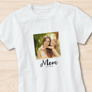 Mum Established Script Photo T-Shirt