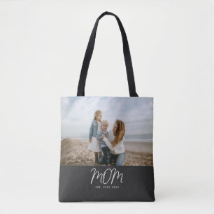Mum Established Script Photo Tote Bag