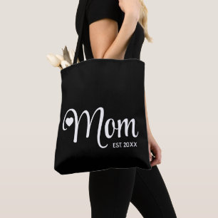 Mum Established Simple Script New Mum Gift Tote Bag
