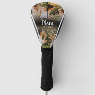 Mum Established Three Photo Keepsake Golf Head Cover
