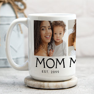 Mum Established Typography 3 Photo Coffee Mug