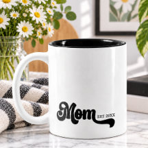 Mum Established Typography New Mum Gift