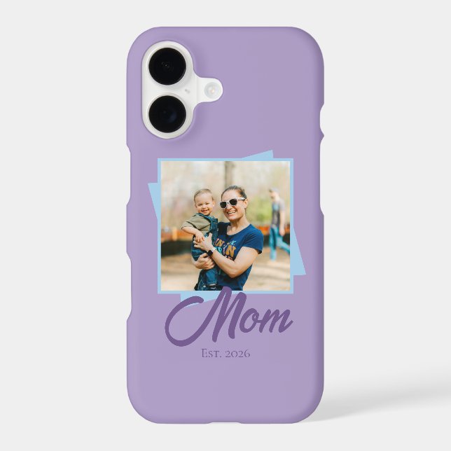 Mum Established Year and Custom Photo (Back)