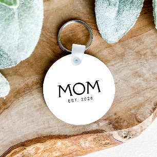 Mum Established Year New Mum Gift Key Ring