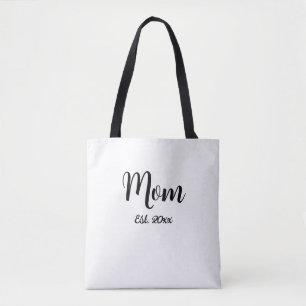 Mum Established Year New Mum Gift Tote Bag