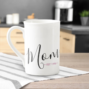 Mum Established Year Personalised Bone China Mug