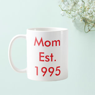 Mum Established Year Personalised Coffee Mug