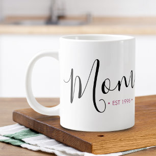 Mum Established Year Personalised Large Coffee Mug