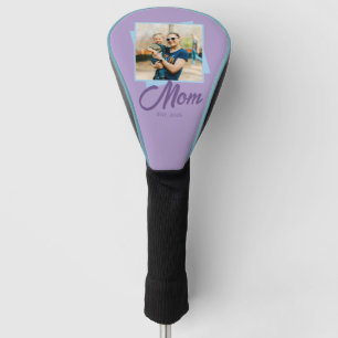 Mum Established Year with Photo Golf Head Cover