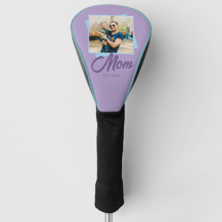 Mum Established Year with Photo Golf Head Cover