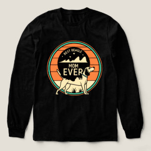 mum-ever-retro-badge-cute-dog-lover-gift- Tri-Blend shirt