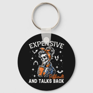 Mum Expensive Difficult & Talks Back Halloween Key Ring