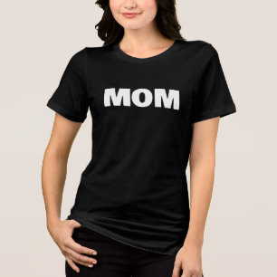Mum Family Photoshoot Bold Lettered Tri-Blend Shirt