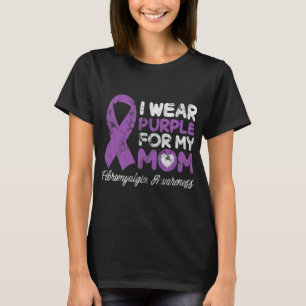 Mum Fibro Mother Fibromyositis Support Grunge  T-Shirt