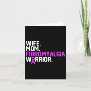 Mum Fibromyalgia Warrior Awareness Get Well Recove Card