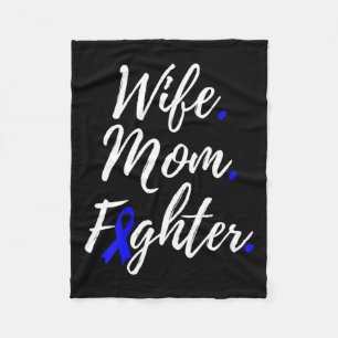 Mum Fighter Alopecia Areata Awareness Fleece Blanket
