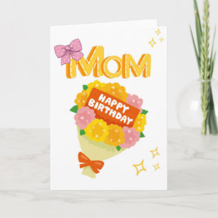 Mum – Floral Bouquet Greeting Card