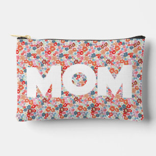 Mum Floral Pattern Accessory Pouch