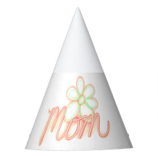 Mum Flower Art  Party Hat