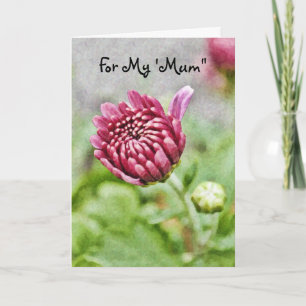 Mum Flower Mother's Day Card