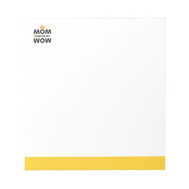 Mum forever my mum, Greeting Cards Notepad (Front)