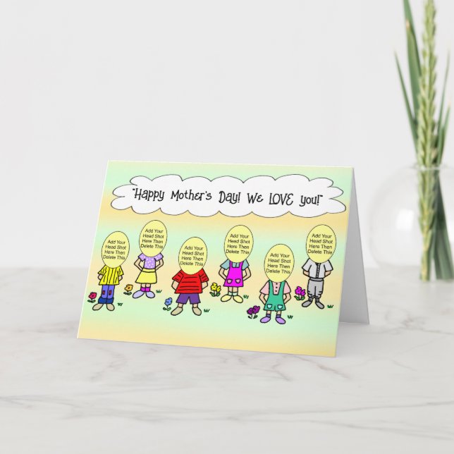Mum From Us Kids Funny Cartoon Card (Front)