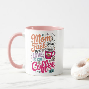 Mum Fuel: 99% Love, 1% Cold Coffee Mug