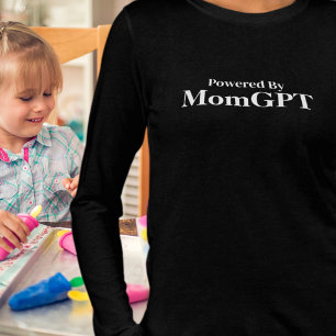 Mum Funny Birthday - Powered By MomGPT - Ai Joke Tri-Blend Shirt