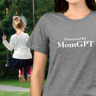 Mum Funny Birthday - Powered By MomGPT - Ai Joke Tri-Blend Shirt