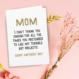 Mum Funny Humour Quote Mother's Day Card