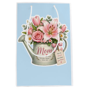 Mum Garden Flowers Medium Gift Bag