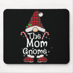 Mum Gnome Buffalo Plaid Matching Family Christmas  Mouse Pad