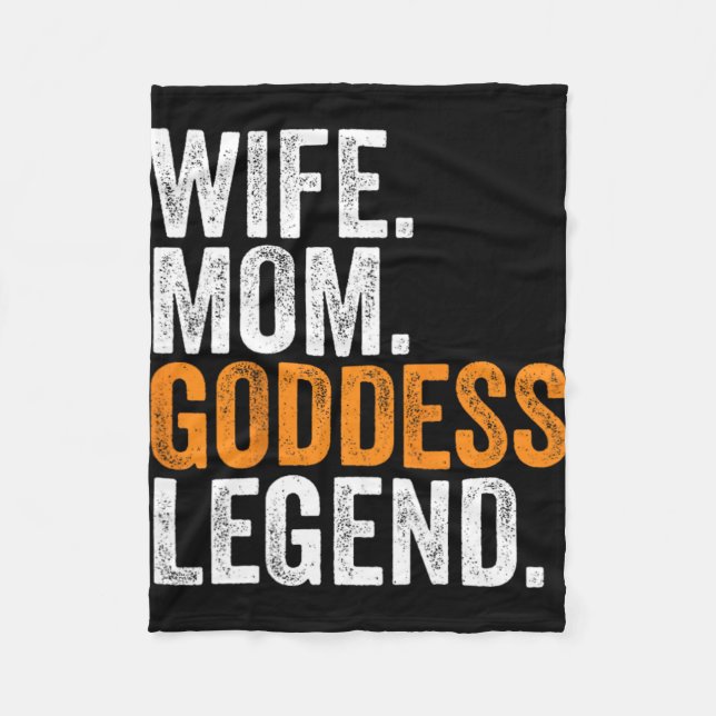 Mum Goddess Legend Funny Occupation Office  Fleece Blanket (Front)