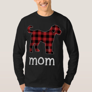 Mum Goldendoodle Red Plaid Christmas Matching Fami T-Shirt