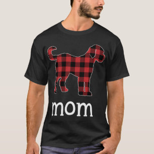 Mum Goldendoodle Red Plaid Christmas Matching Fami T-Shirt