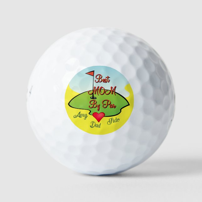 Mum Golfer  Golf Balls (Front)