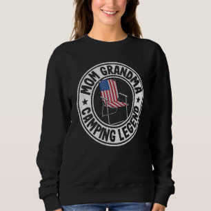Mum Grandma Camping Legend Rv Camper Outdoor Women Sweatshirt