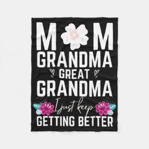 Mum Grandma Great-grandma Christmas Gifts Birthday Fleece Blanket