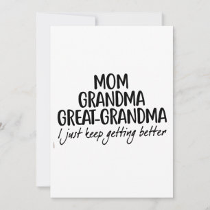 Mum Grandma Great-Grandma Mothers Day Invitation